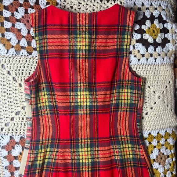 y2k Vera Wang Princess plaid mini dress - Picture 7 of 9